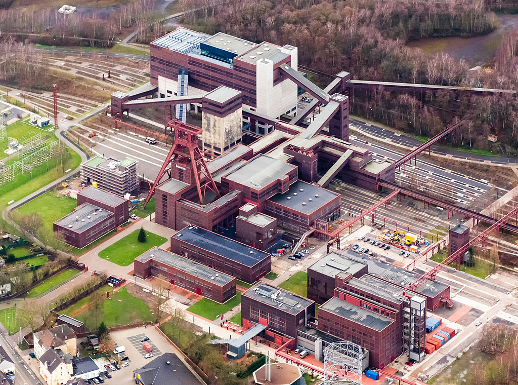 Zeche Zollverein Schacht 12 Luftaufnahme 2014 1